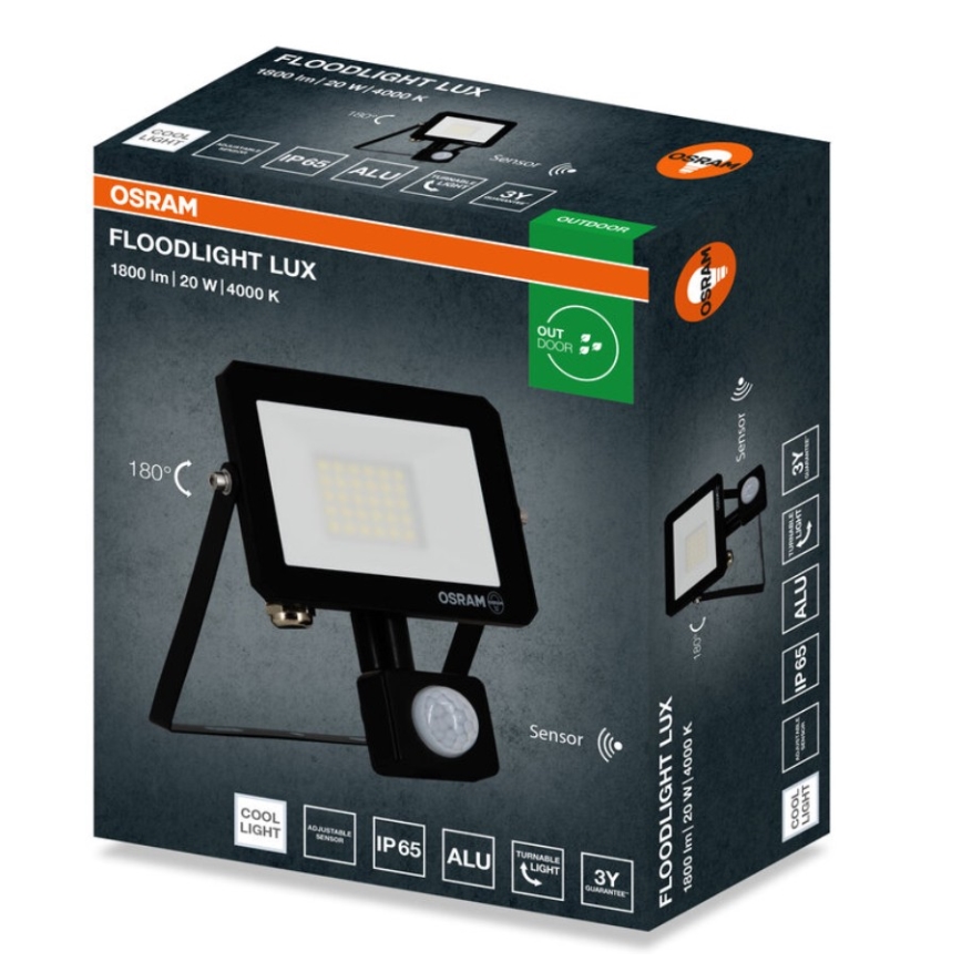 Osram - LED Reflektor se senzorem FLOODLIGHT LED/20W/230V 4000K IP65
