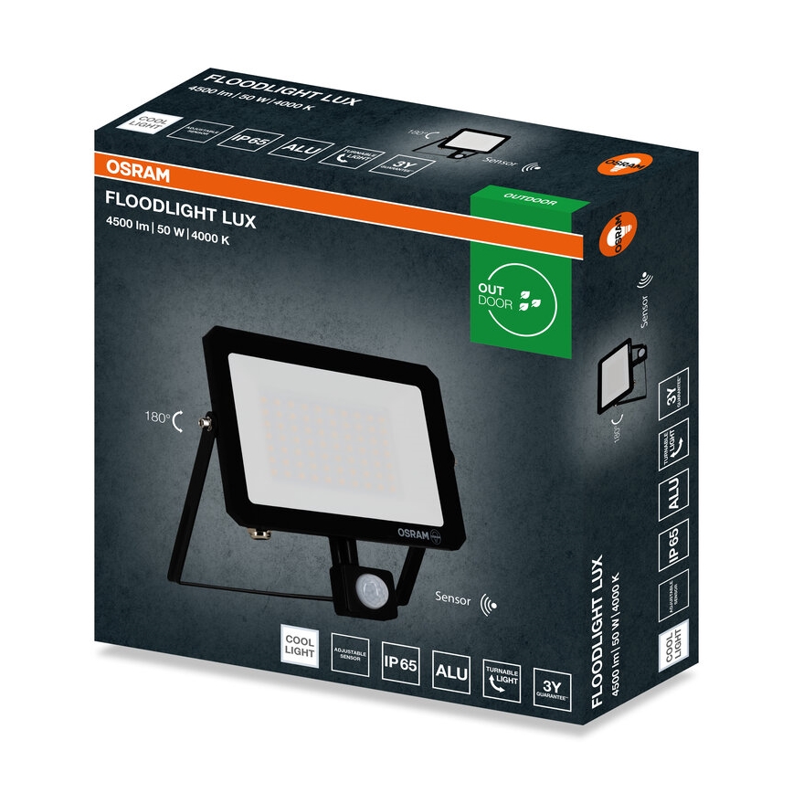 Osram - LED Reflektor se senzorem FLOODLIGHT LED/50W/230V 4000K IP65