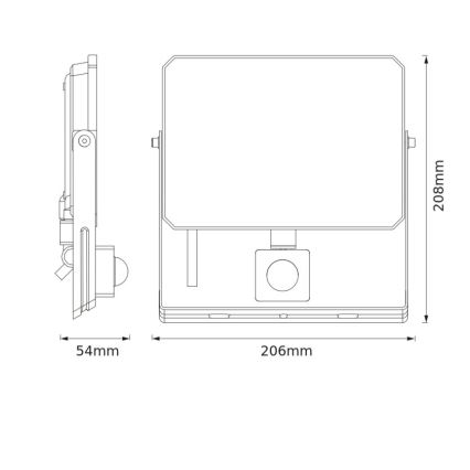 Osram - LED Reflektor se senzorem pohybu a soumraku FLOODLIGHT LED/50W/230V 6500K IP65 černá