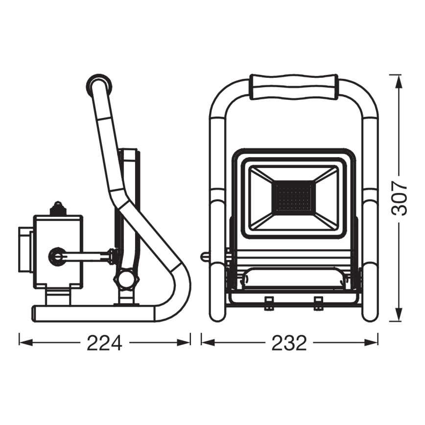 Osram - LED Reflektor se stojanem R-STAND LED/30W/230V 4000K P44 oranžová