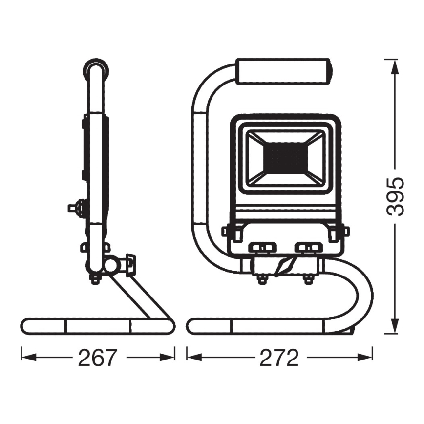 Osram - LED Reflektor se stojanem S-STAND LED/50W/230V 4000K IP65 antracit