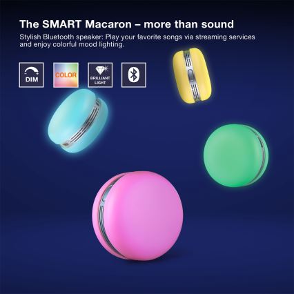 Osram - LED RGB Stmívatelný reproduktor SMART+ MACARON LED/1,75W/3,7V 450 mAh zelená