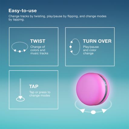 Osram - LED RGB Stmívatelný reproduktor SMART+ MACARON LED/1,75W/3,7V 450 mAh žlutá