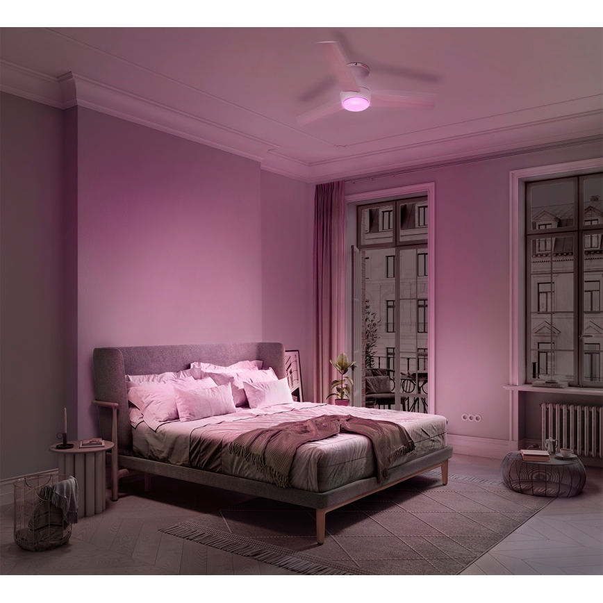 Osram - LED RGB Stmívatelný stropní ventilátor NORDES LED/18W/230V 3000-6500K + dálkové ovládání