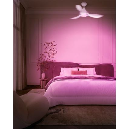 Osram - LED RGB Stmívatelný stropní ventilátor NORDES LED/18W/230V 3000-6500K + dálkové ovládání