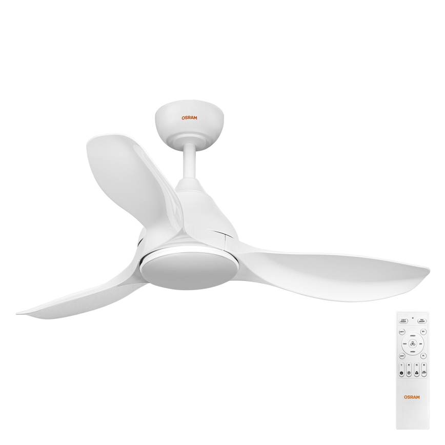 Osram - LED RGB Stmívatelný stropní ventilátor NORDES LED/18W/230V 3000-6500K + dálkové ovládání
