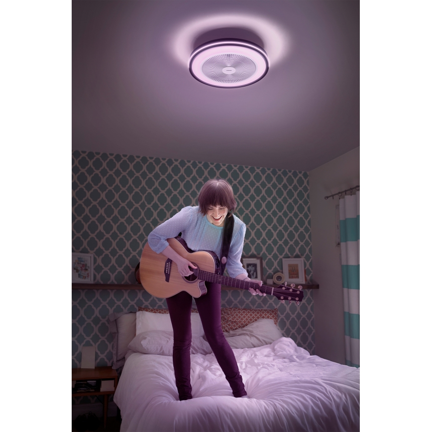 Osram - LED Stmívatelné stropní svítidlo s ventilátorem MURLAN LED/26W/230V 3000-6500K + dálkové ovládání