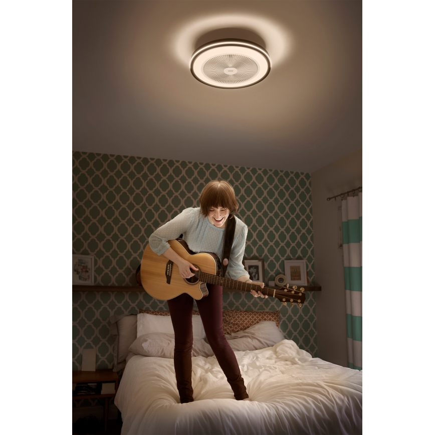 Osram - LED Stmívatelné stropní svítidlo s ventilátorem MURLAN LED/26W/230V 3000-6500K + dálkové ovládání