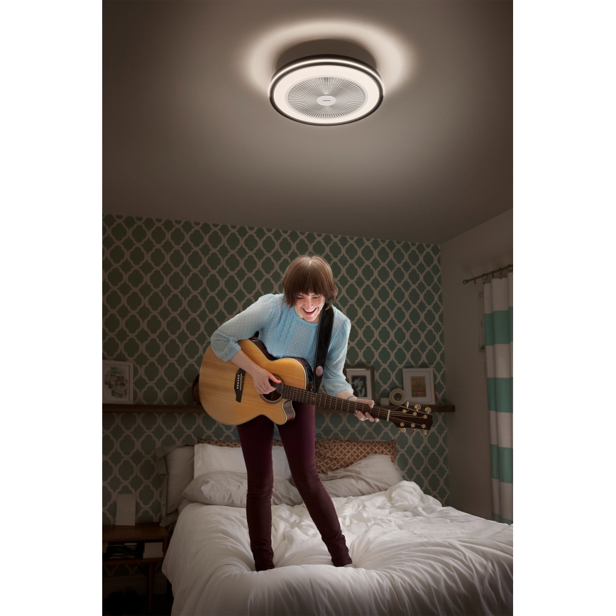 Osram - LED Stmívatelné stropní svítidlo s ventilátorem MURLAN LED/26W/230V 3000-6500K + dálkové ovládání