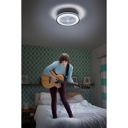 Osram - LED Stmívatelné stropní svítidlo s ventilátorem MURLAN LED/26W/230V 3000-6500K + dálkové ovládání
