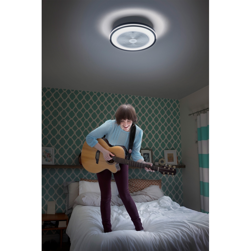 Osram - LED Stmívatelné stropní svítidlo s ventilátorem MURLAN LED/26W/230V 3000-6500K + dálkové ovládání