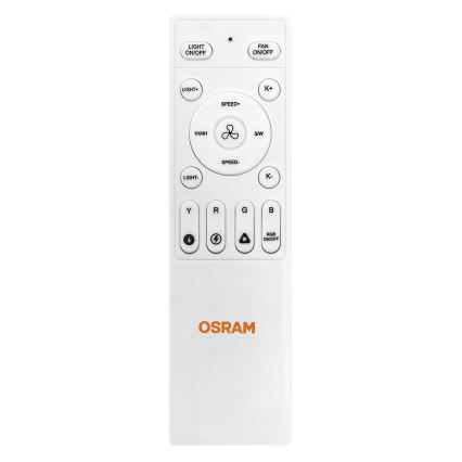 Osram - LED Stmívatelné stropní svítidlo s ventilátorem MURLAN LED/26W/230V 3000-6500K + dálkové ovládání