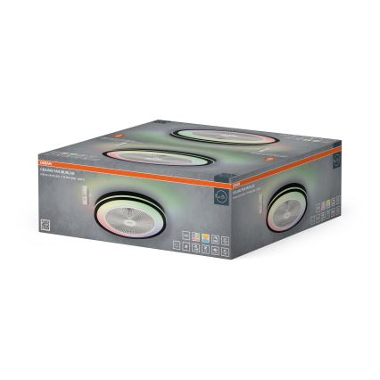 Osram - LED Stmívatelné stropní svítidlo s ventilátorem MURLAN LED/26W/230V 3000-6500K + dálkové ovládání