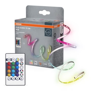 Osram - LED RGB Stmívatelný pásek pro TV FLEX AUDIO 2m LED/3,6W/5V + dálkové ovládání