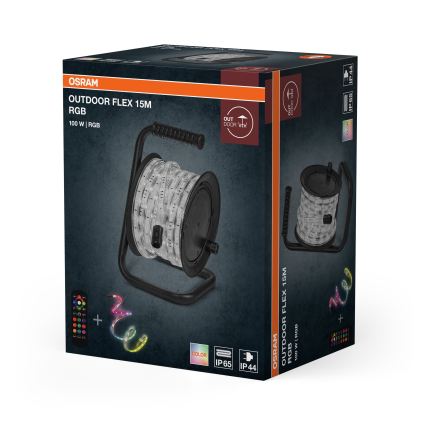 Osram - LED RGB Stmívatelný venkovní pásek FLEX 15m LED/100W/230V IP65 + dálkové ovládání