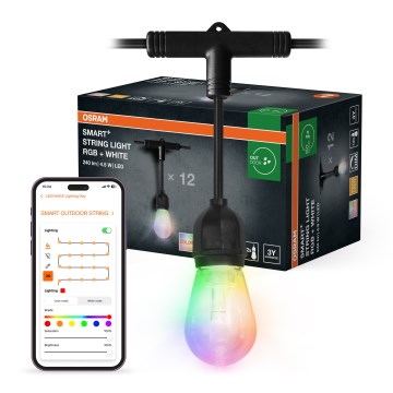 Osram - LED RGB Stmívatelný venkovní řetěz SMART+ STRING 12xLED/230V 7,47m IP44 Wi-Fi