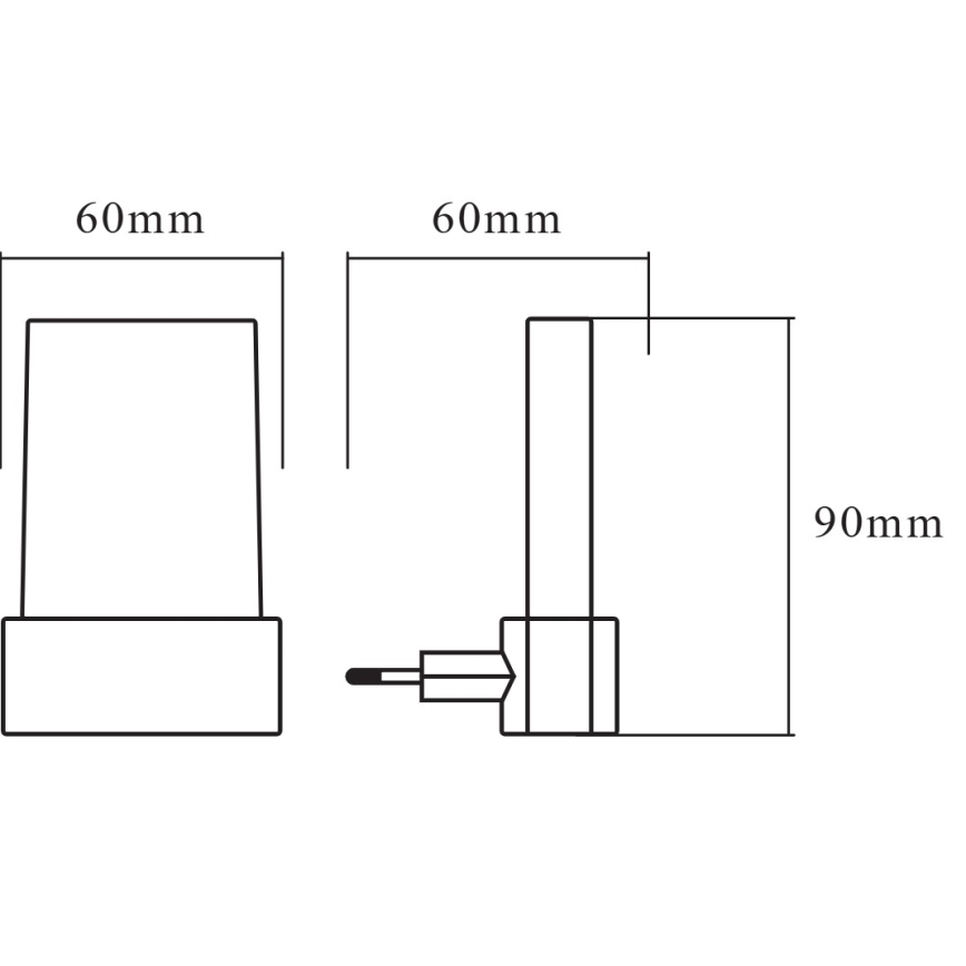 Osram - LED RGBW Noční světlo se senzorem LUNETTA LED/0,28W/230V