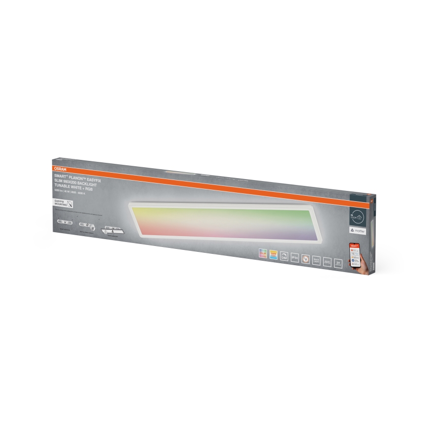 Osram - LED RGBW Stmívatelné stropní svítidlo SMART+ PLANON LED/40W/230V 2800-6500K 98x20 cm Wi-Fi IP54 bílá