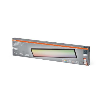 Osram - LED RGBW Stmívatelné stropní svítidlo SMART+ PLANON LED/40W/230V 2800-6500K 98x20 cm Wi-Fi IP54 černá