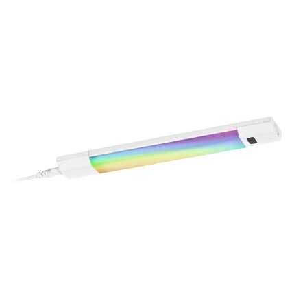 Osram - LED RGBW Stmívatelné podlinkové svítidlo se senzorem pohybu LINEAR EDGE LED/4W/230V 30 cm bílá + dálkové ovládání