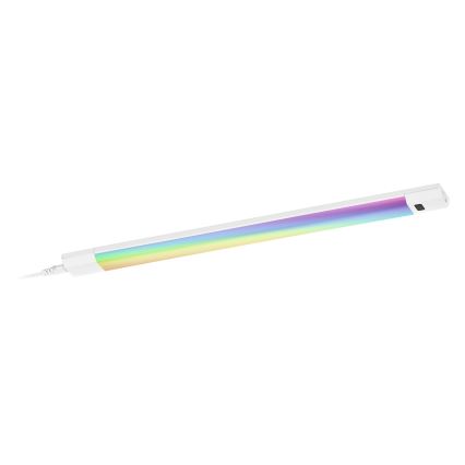 Osram - LED RGBW Stmívatelné podlinkové svítidlo se senzorem pohybu LINEAR EDGE LED/8W/230V 50 cm bílá + dálkové ovládání