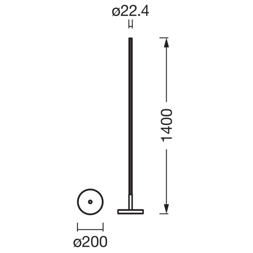 Osram - LED RGBW Stmívatelná stojací lampa SMART+ MAGIC LED/11,5W/230V 2700-6500K stříbrná Wi-Fi + dálkové ovládání