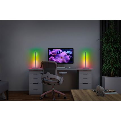 Osram - LED RGBW Stmívatelná stolní lampa SMART+ MAGIC LED/7,5W/230V 2700-6500K stříbrná Wi-Fi + dálkové ovládání
