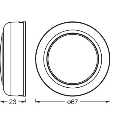 Osram - LED RGBW Stmívatelné dotykové orientační svítidlo SMART+ DOT-IT LED/0,5W/3,7V 300 mAh