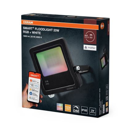 Osram - LED RGBW Stmívatelný reflektor SMART+ FLOODLIGHT LED/20W/230V IP65 Wi-Fi