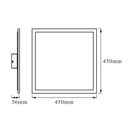 Osram - LED RGBW Stmívatelné stropní svítidlo SMART+ PLANON LED/28W/230V 45x45 cm Wi-Fi