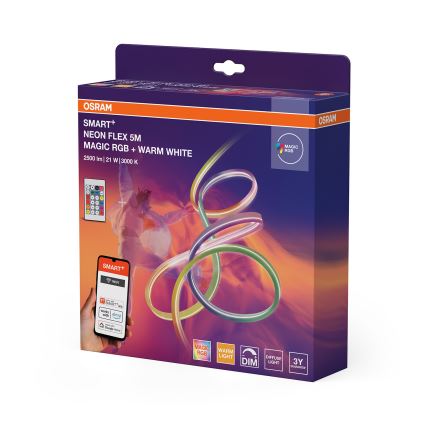 Osram - LED RGBW Stmívatelný venkovní pásek SMART+ MAGIC 5m LED/21W/230V IP44 Wi-Fi + dálkové ovládání