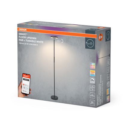 Osram - LED RGBW Stmívatelná stojací lampa SMART+ FLOOR LED/24W/230V 2700-5000K Wi-Fi