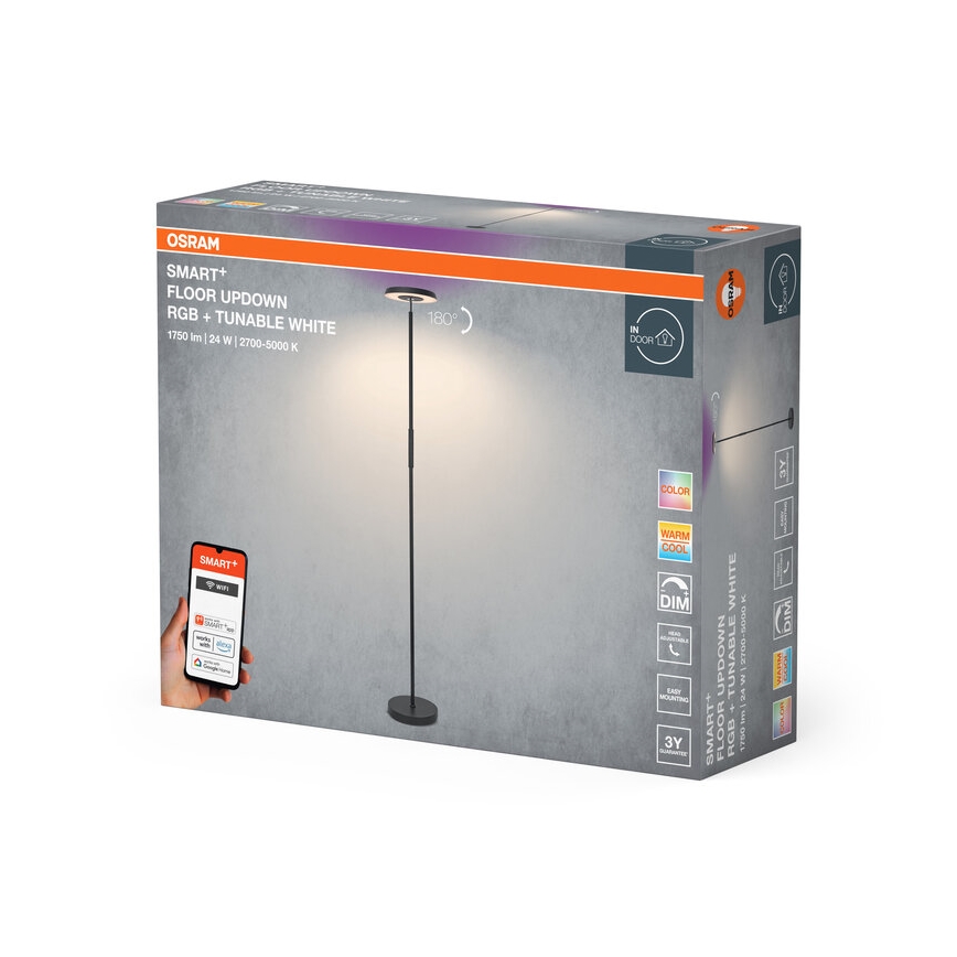 Osram - LED RGBW Stmívatelná stojací lampa SMART+ FLOOR LED/24W/230V 2700-5000K Wi-Fi