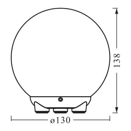 Ledvance - LED RGBW Stmívatelná nabíjecí stolní lampa SMART+ MAGIC LED/2,5W/5V 2200-6500K Wi-Fi bílá