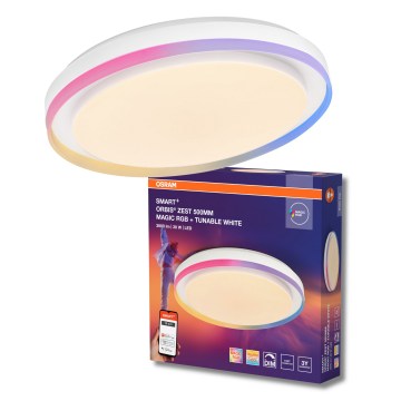 Osram - LED RGBW Stmívatelné stropní svítidlo SMART+ MAGIC LED/38W/230V pr. 49 cm bílá 2700-6500K Wi-Fi