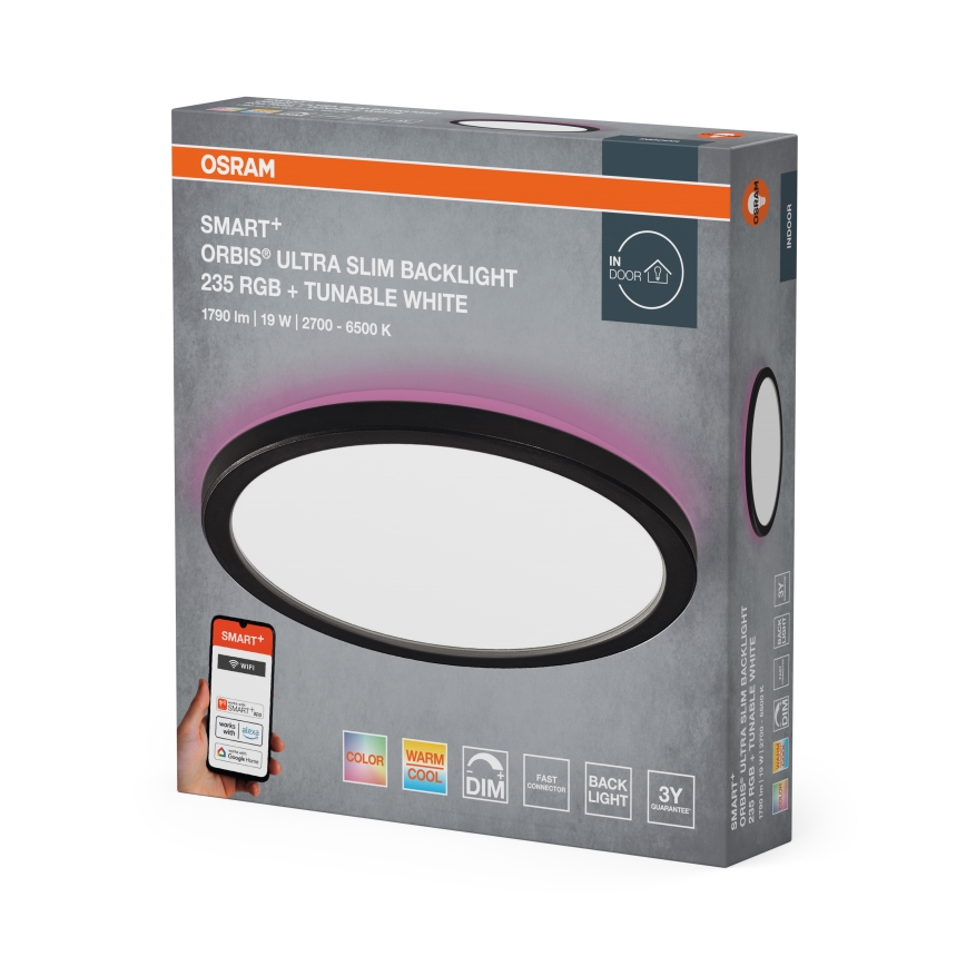 Osram - LED RGBW Stmívatelné stropní svítidlo SMART+ ORBIS LED/19W/230V pr. 23,5 cm 2700-6500K Wi-Fi