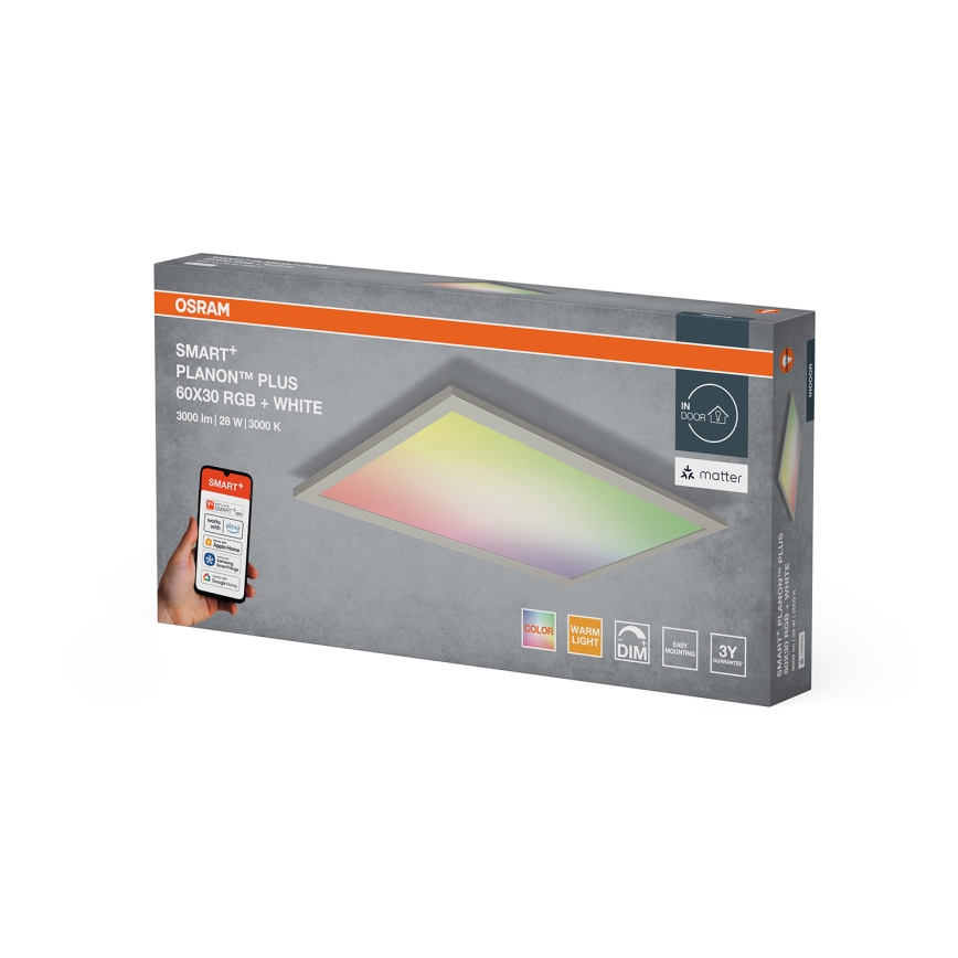 Osram -LED RGBW Stmívatelné stropní svítidlo SMART+ PLANON LED/28W/230V 60x30 cm Wi-Fi