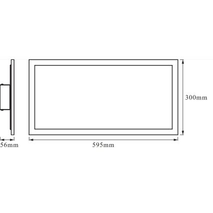 Osram -LED RGBW Stmívatelné stropní svítidlo SMART+ PLANON LED/28W/230V 60x30 cm Wi-Fi