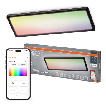 Osram - LED RGBW Stmívatelné stropní svítidlo SMART+ PLANON LED/30W/230V 2800-6500K 58x20 cm Wi-Fi IP54 černá