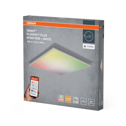 Osram - LED RGBW Stmívatelné stropní svítidlo SMART+ PLANON LED/36W/230V 60x60 cm Wi-Fi