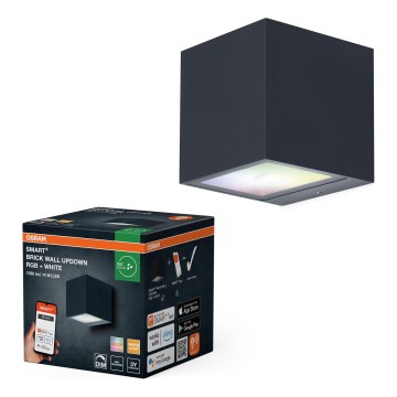 Osram - LED RGBW Stmívatelné venkovní nástěnné svítidlo SMART+ BRICK LED/14W/230V IP44 Wi-Fi