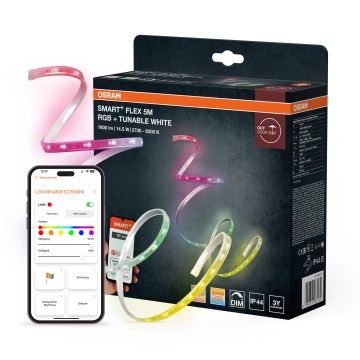 Osram - LED RGBW Stmívatelný venkovní pásek SMART+ FLEX 5m LED/14,5W/230V 2700-6500K IP44 Wi-Fi