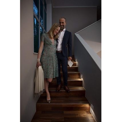 Osram - LED Schodišťové svítidlo se senzorem NIGHTLUX LED/0,25W/3xAAA IP54 bílá