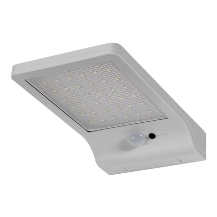 Osram - LED Solární nástěnné svítidlo se senzorem DOORLED LED/3W/3,3V 2000 mAh IP44 stříbrná