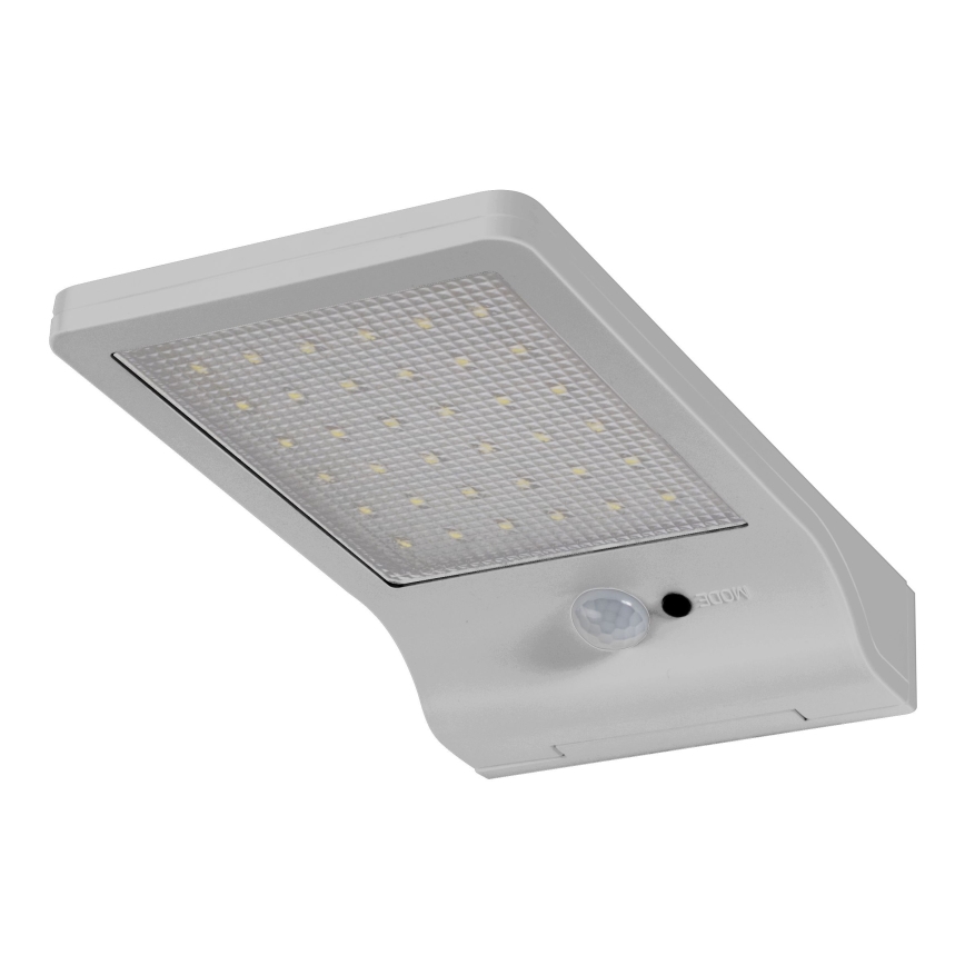 Osram - LED Solární nástěnné svítidlo se senzorem DOORLED LED/3W/3,3V 2000 mAh IP44 stříbrná