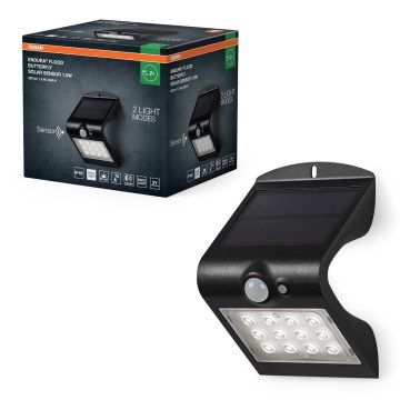 Osram - LED Solární nástěnné svítidlo se senzorem pohybu a soumraku BUTTERFLY LED/1,5W/3,7V 1200 mAh IP65