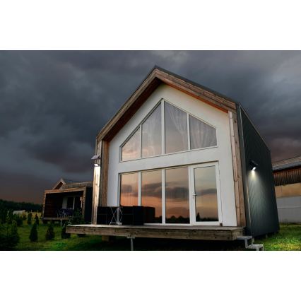 Osram - LED Stmívatelný solární reflektor se senzorem ENDURA LED/10W/4,2V 4000K IP65 černá + dálkové ovládání