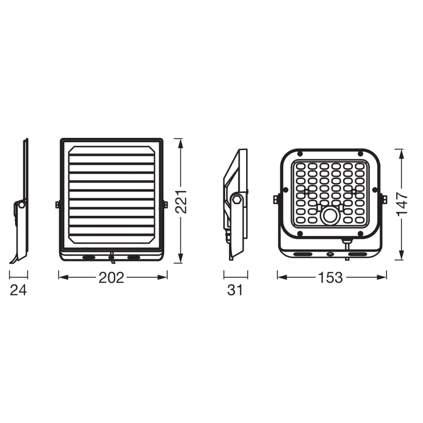 Osram - LED Stmívatelný solární reflektor se senzorem ENDURA LED/10W/4,2V 4000K IP65 černá + dálkové ovládání