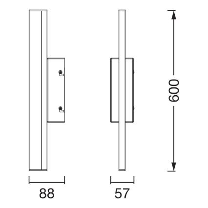 Osram - LED Stmívatelné dotykové koupelnové osvětlení zrcadla ORBIS MIRROR LED/10W/230V 60 cm 3000/4000K IP44 béžová