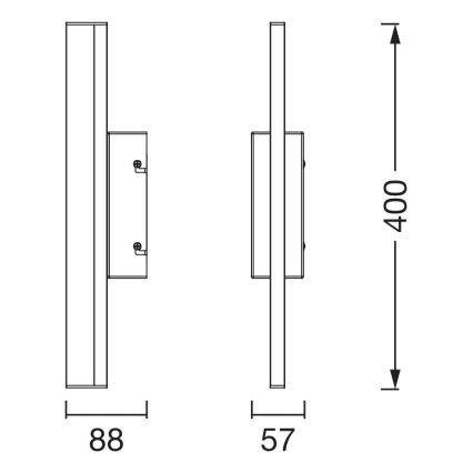Osram - LED Stmívatelné dotykové koupelnové osvětlení zrcadla ORBIS MIRROR LED/6,8W/230V 40 cm 3000/4000K IP44 béžová